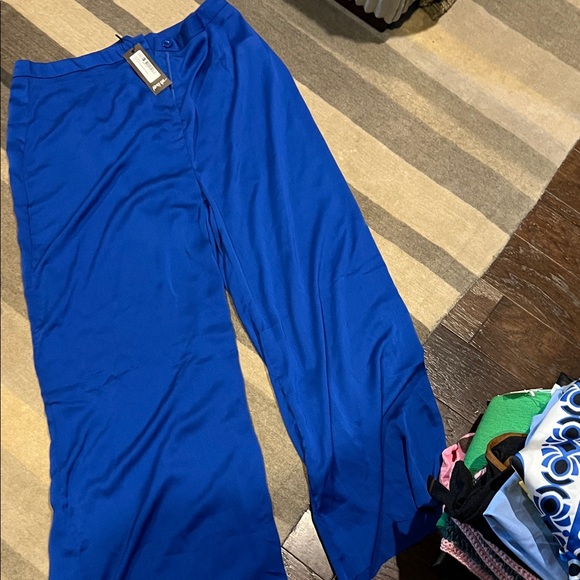 Nasty Gal Royal Blue Wide Leg Pants - Picture 1 of 1
